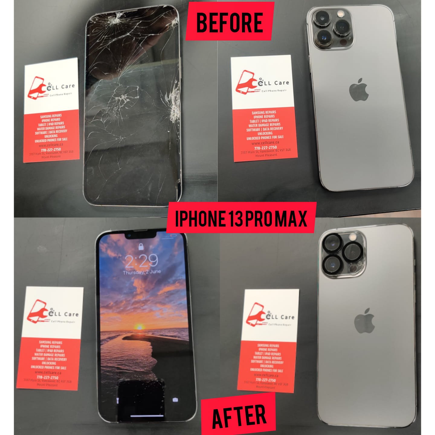 Phone Screen Repair in Vancouver - Cell Care
